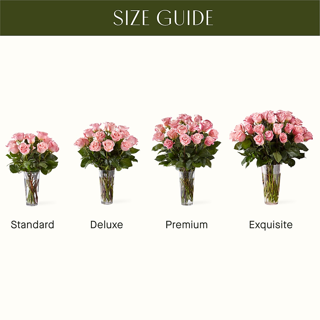 Long Stem Pink Rose Bouquet – MARMET FLOWERS & MORE, Marmet WV