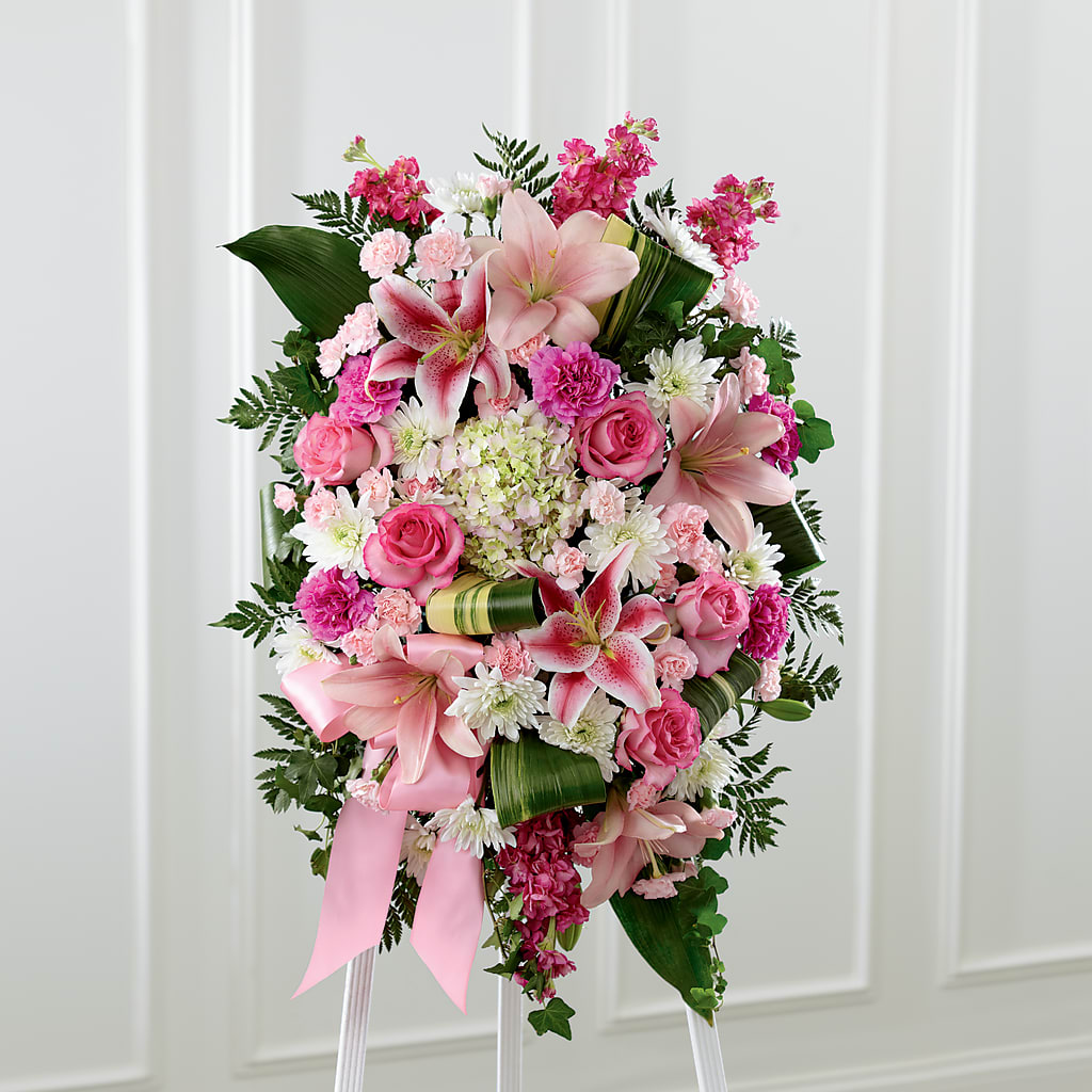 Comforting Standing Spray – MARMET FLOWERS & MORE, Marmet WV