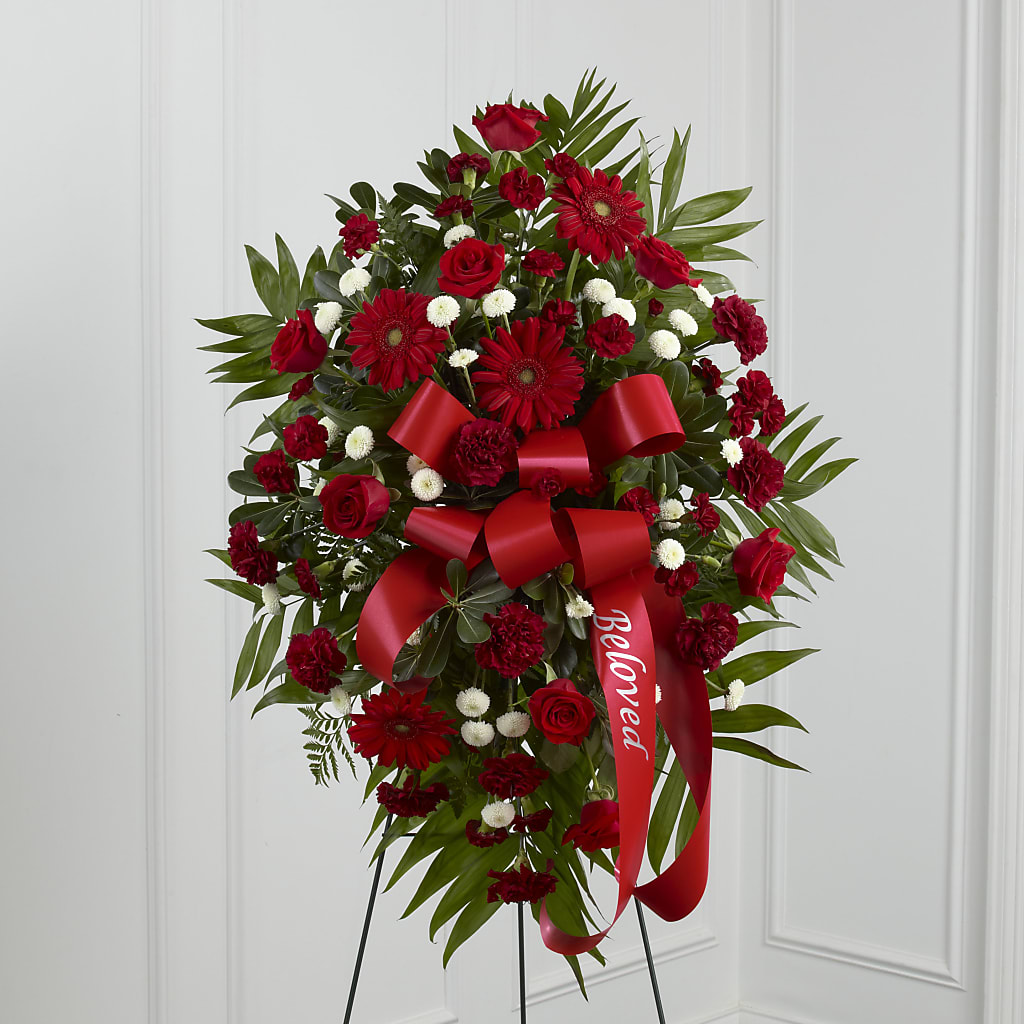 Treasured Memories Standing Spray – MARMET FLOWERS & MORE, Marmet WV