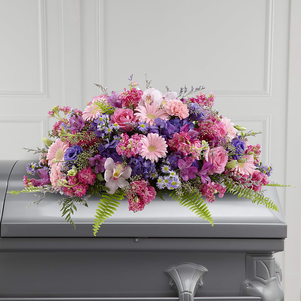 Glorious Garden Casket Spray – MARMET FLOWERS & MORE, Marmet WV