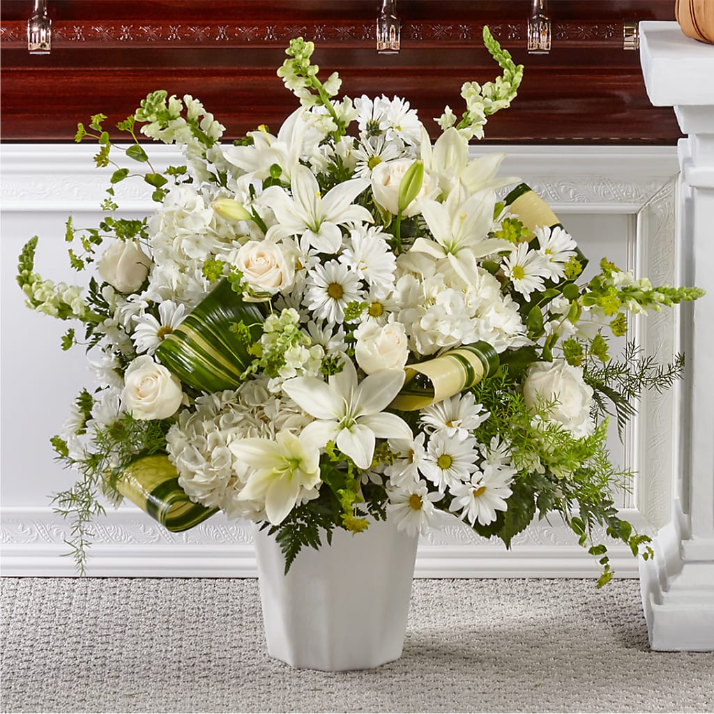 Thoughts of Tranquility Floor Basket – MARMET FLOWERS & MORE, Marmet WV
