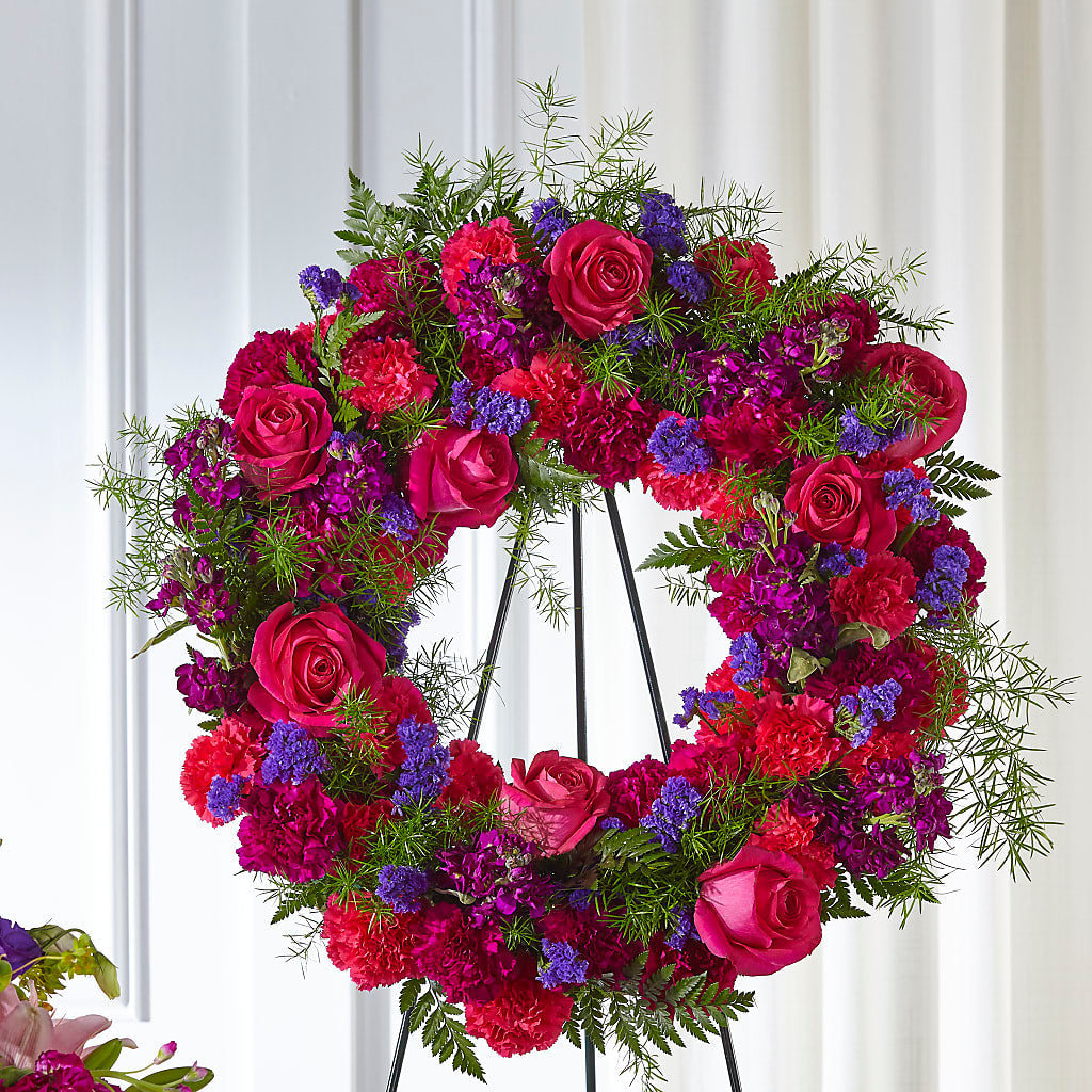Calming Colors Wreath – MARMET FLOWERS & MORE, Marmet WV