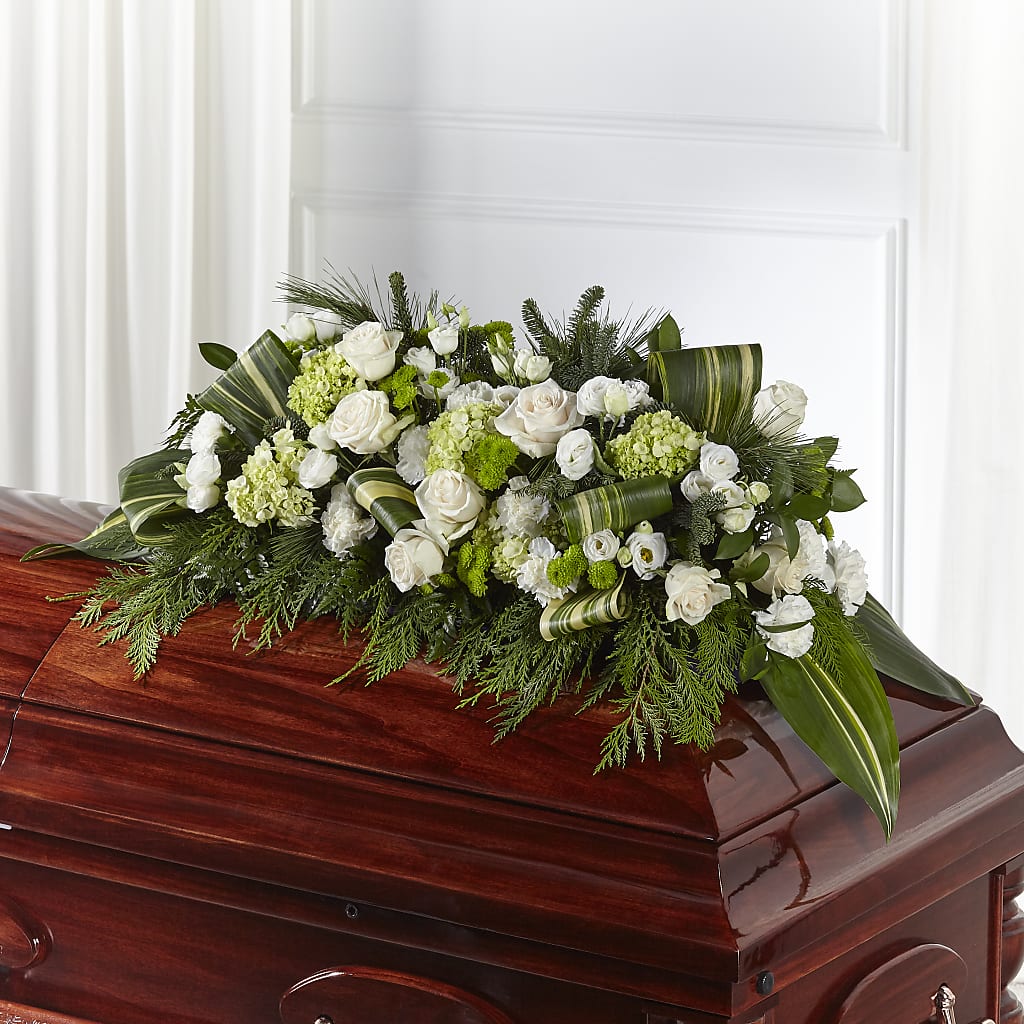 Hopeful Gesture Casket Spray – MARMET FLOWERS & MORE, Marmet WV