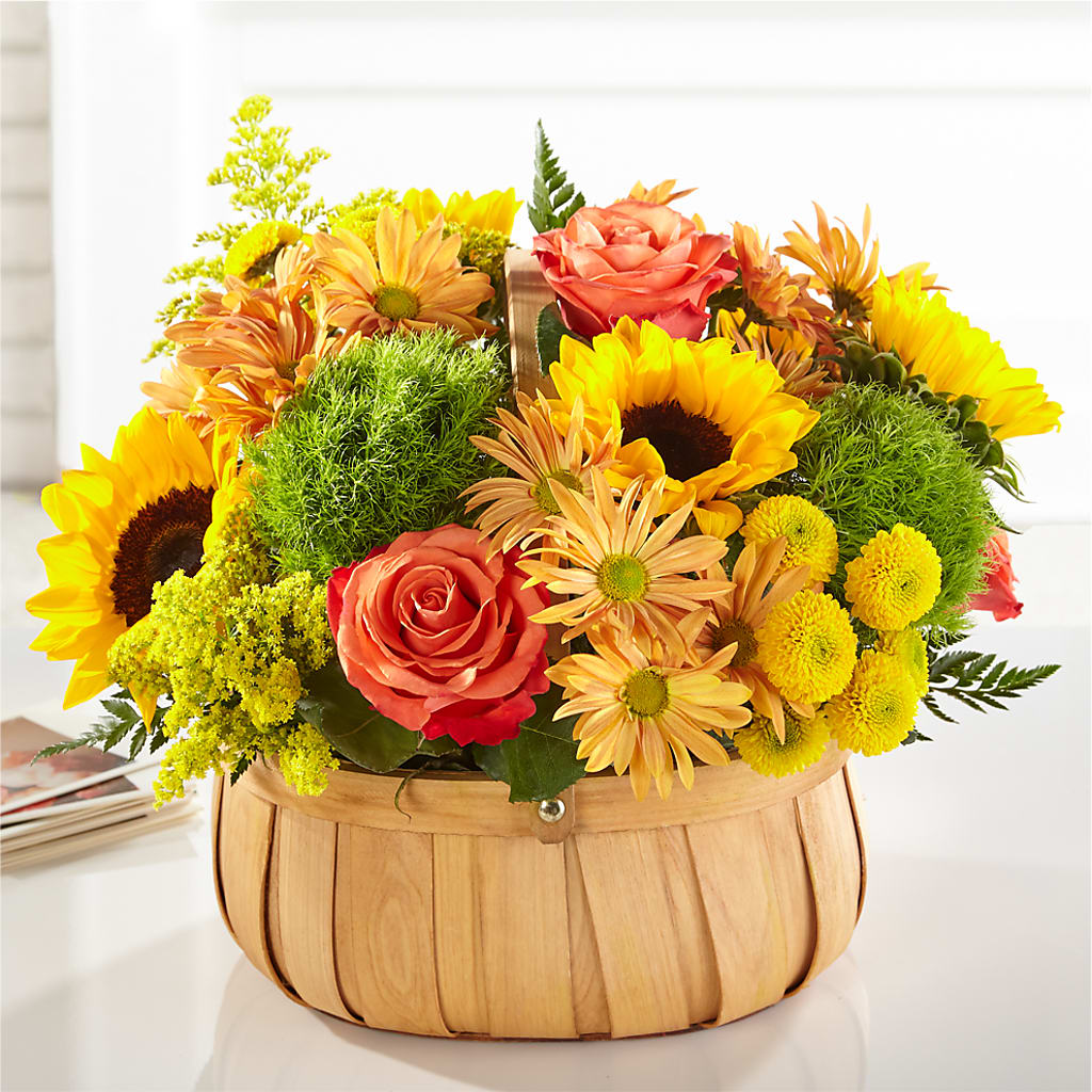 Harvest Sunflower Basket – MARMET FLOWERS & MORE, Marmet WV