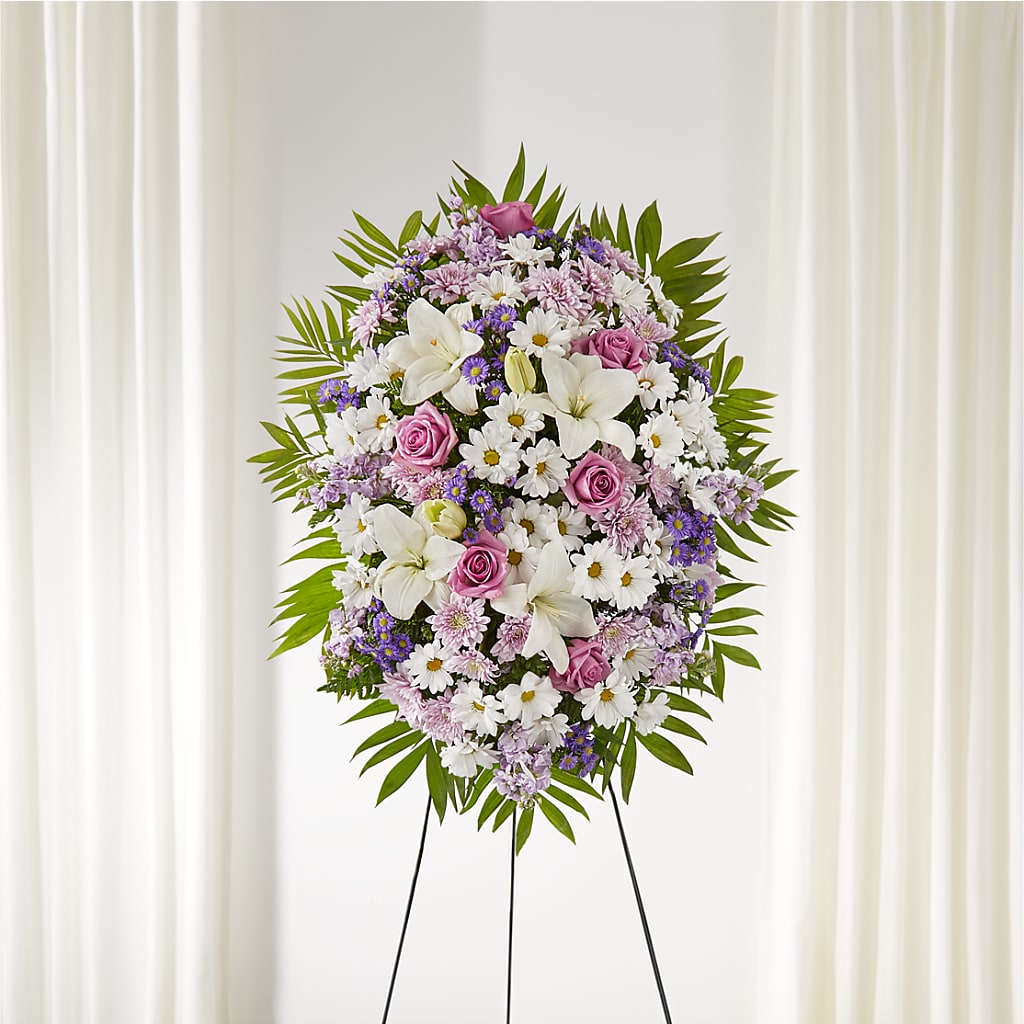 Surrounded by Love Standing Spray – MARMET FLOWERS & MORE, Marmet WV
