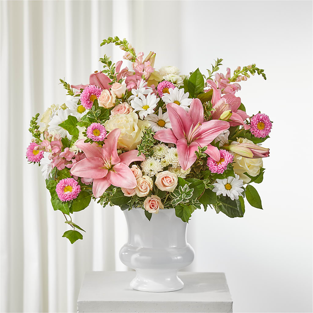 Empathetic Blooms Urn Arrangement – MARMET FLOWERS & MORE, Marmet WV