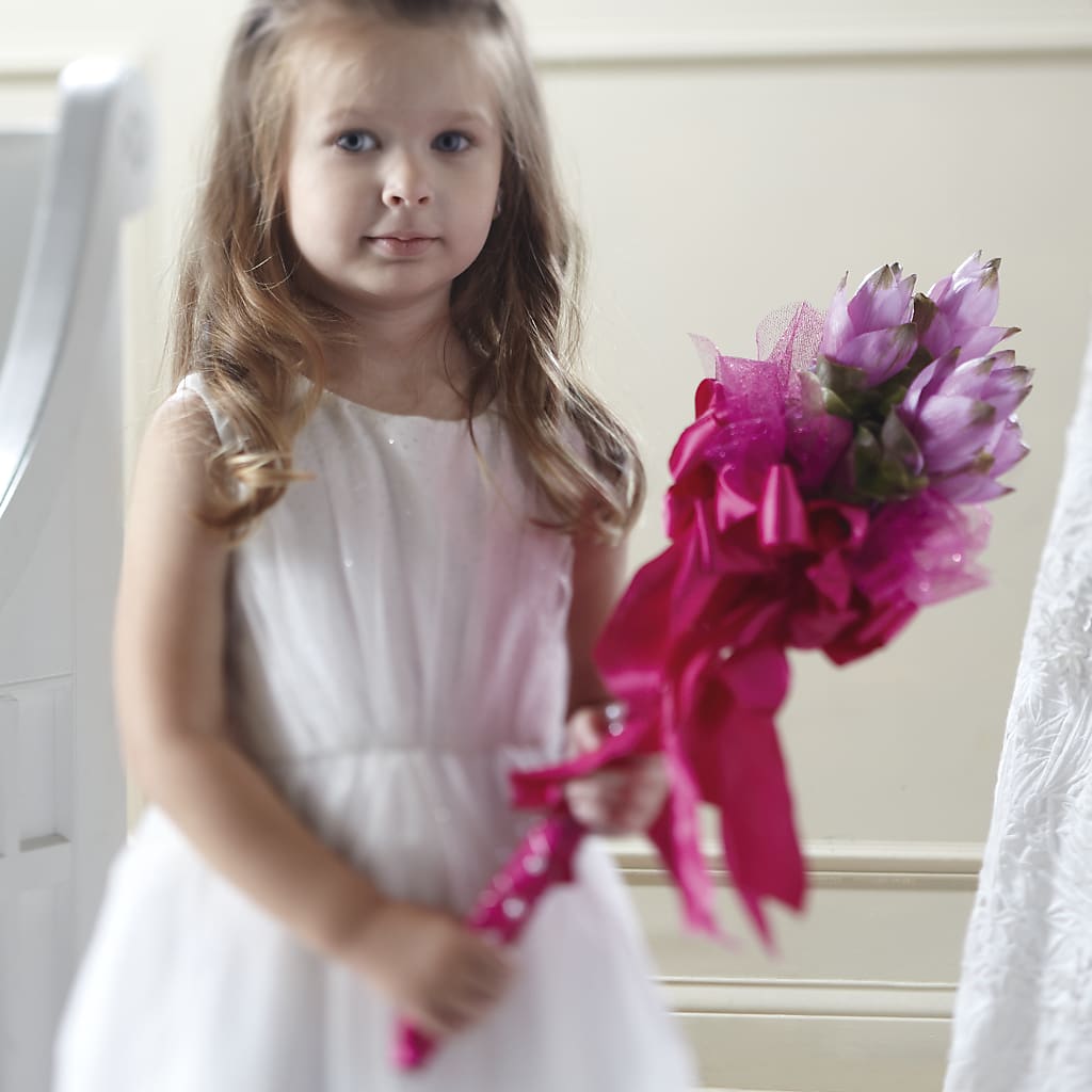 Sparkle Pink Flower Girl Bouquet – MARMET FLOWERS & MORE, Marmet WV