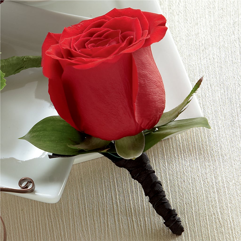 Red Rose Boutonniere – MARMET FLOWERS & MORE, Marmet WV