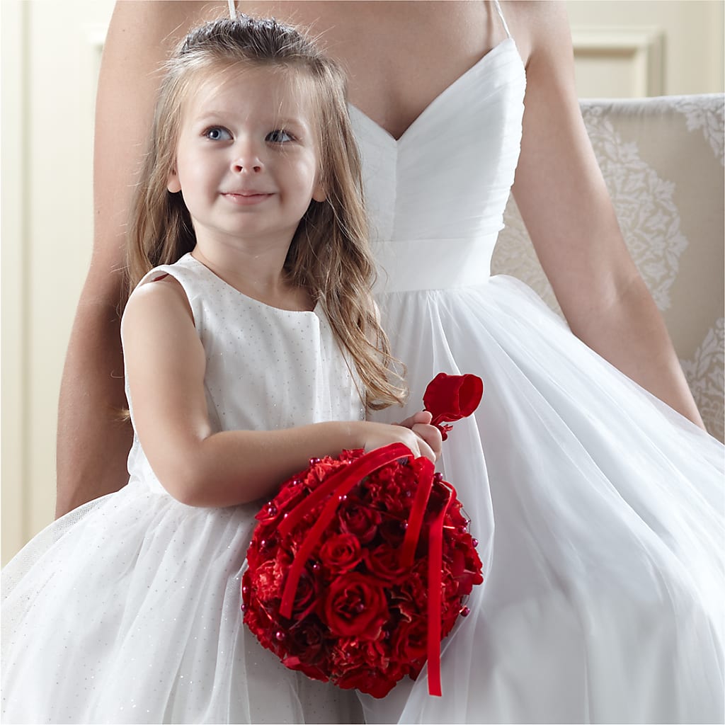 Pure at Heart Flower Girl Arrangement – MARMET FLOWERS & MORE, Marmet WV
