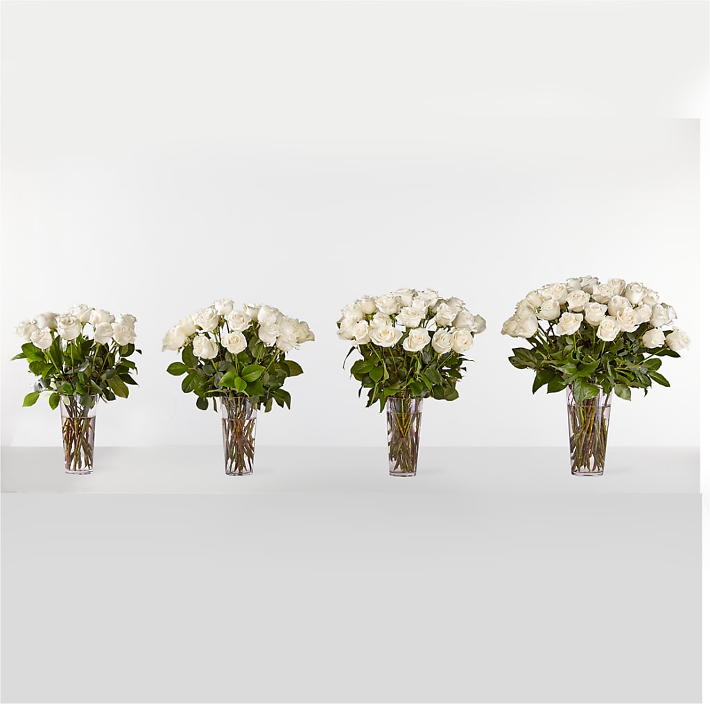 Long Stem White Rose Bouquet – MARMET FLOWERS & MORE, Marmet WV