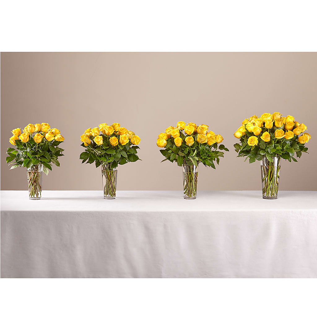 Long Stem Yellow Rose Bouquet – MARMET FLOWERS & MORE, Marmet WV