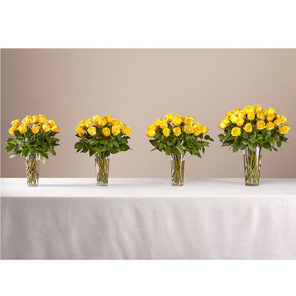 Long Stem Yellow Rose Bouquet – MARMET FLOWERS & MORE, Marmet WV