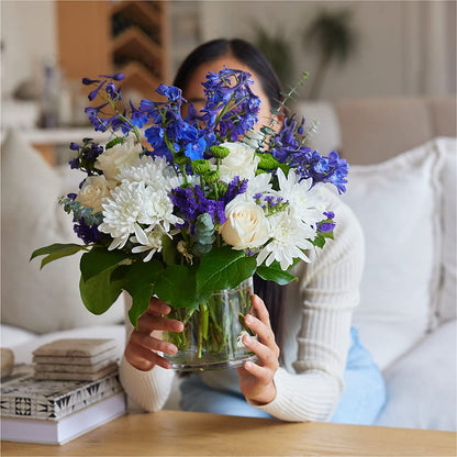 Cerulean Waves Bouquet – MARMET FLOWERS & MORE, Marmet WV