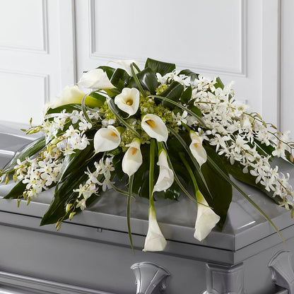 Angel Wings Casket Spray – MARMET FLOWERS & MORE, Marmet WV