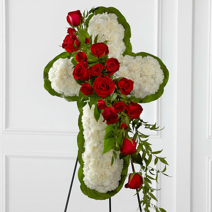 Floral Cross Easel – MARMET FLOWERS & MORE, Marmet WV