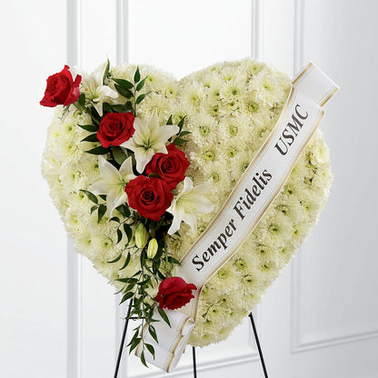 Heartfelt Hero Standing Heart – MARMET FLOWERS & MORE, Marmet WV