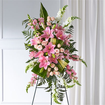 Elegant Embrace Standing Spray – MARMET FLOWERS & MORE, Marmet WV