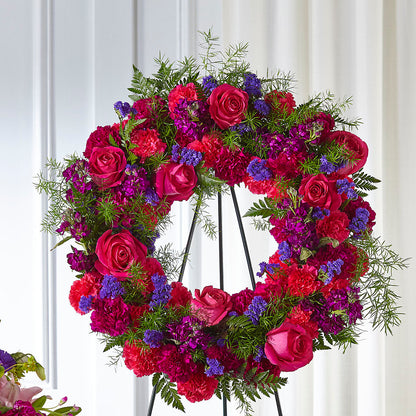 Calming Colors Wreath – MARMET FLOWERS & MORE, Marmet WV