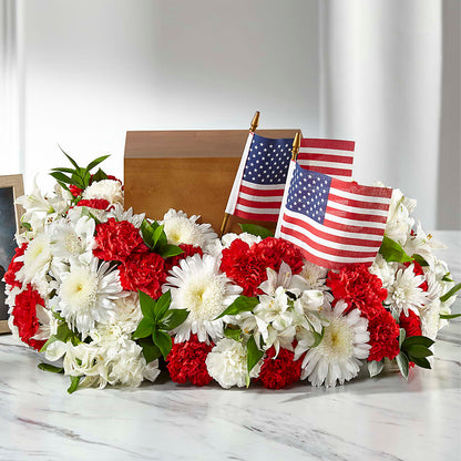 Spirit of Patriotism Cremation Adornment – MARMET FLOWERS & MORE, Marmet WV