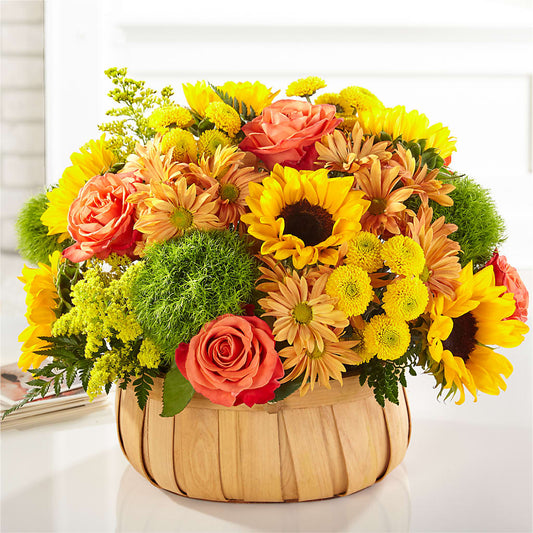 Harvest Sunflower Basket – MARMET FLOWERS & MORE, Marmet WV