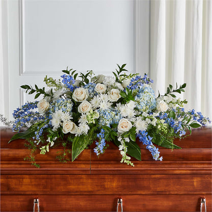 Timeless Essence Casket Spray – MARMET FLOWERS & MORE, Marmet WV