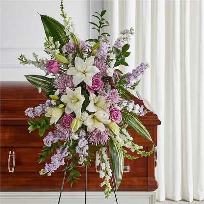 Grateful Hearts Standing Spray – MARMET FLOWERS & MORE, Marmet WV
