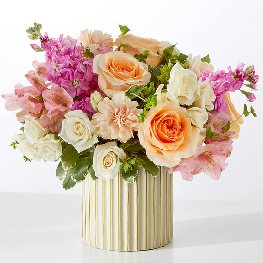 Paradise Bouquet with Ivory Vase – MARMET FLOWERS & MORE, Marmet WV