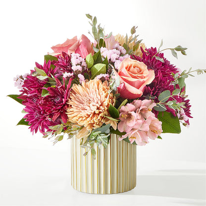 Berry Cobbler Bouquet with Ivory Vase – MARMET FLOWERS & MORE, Marmet WV