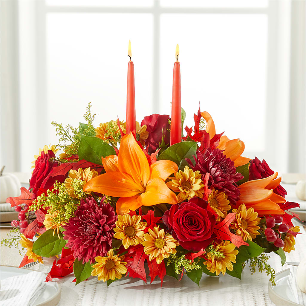 Autumn's Embrace Centerpiece – MARMET FLOWERS & MORE, Marmet WV