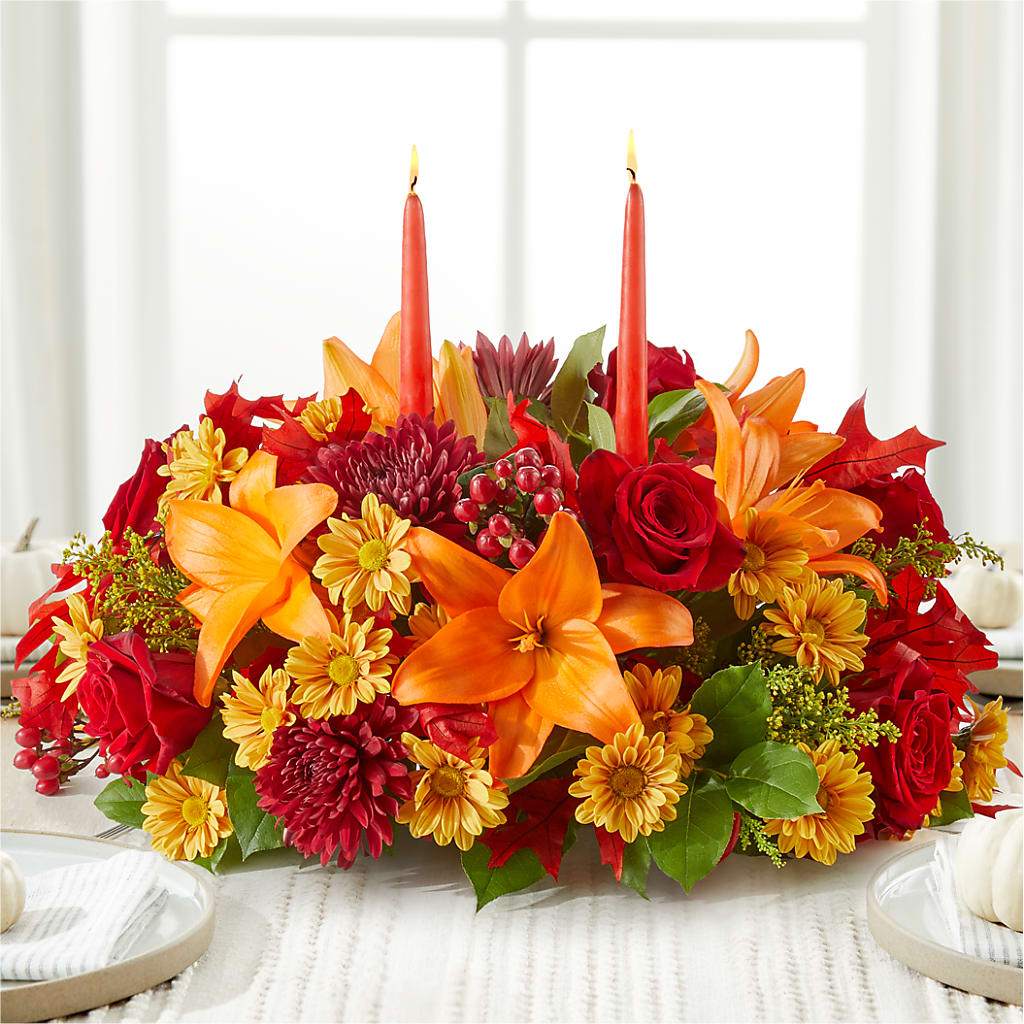 Autumn's Embrace Centerpiece – MARMET FLOWERS & MORE, Marmet WV