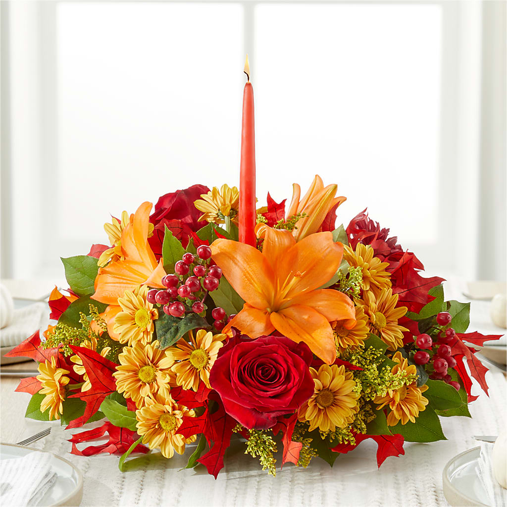 Autumn's Embrace Centerpiece – MARMET FLOWERS & MORE, Marmet WV