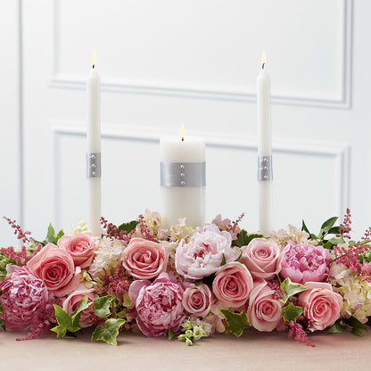 Worldwide Romance Unity Candle Arrangement – MARMET FLOWERS & MORE, Marmet WV